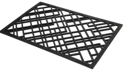 Tica copenhagen Felpudos<Felpudo de caucho Lines, 60x90 cm Negro