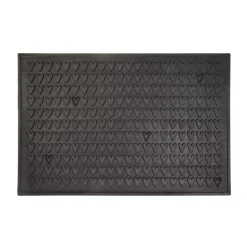 Dixie Alfombras De Exterior<Felpudo Hjärtligt, 90 x 60 cm Negro