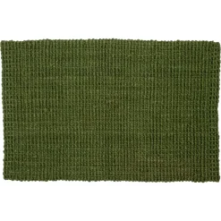 Dixie Felpudo Jute dark green, 60x90 cm Verde Discount