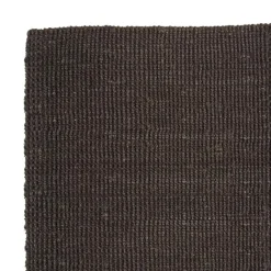 Dixie Felpudo Jute , 80 x 180 cm Negro New