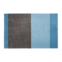 Tica copenhagen Felpudo Stripes horizontal, Blue-steel grey, 60x90 cm Azul Best