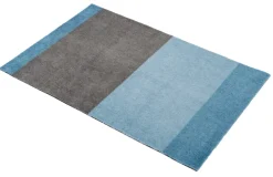 Tica copenhagen Felpudo Stripes horizontal, Blue-steel grey, 60x90 cm Azul Best