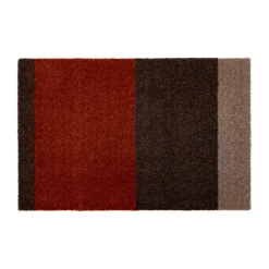 Tica copenhagen Felpudos<Felpudo Stripes horizontal, Brown-terrakotta, 40x60 cm Marrón