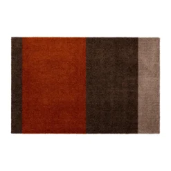 Tica copenhagen Felpudos<Felpudo Stripes horizontal, Brown-terrakotta, 60x90 cm Marrón