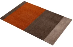 Tica copenhagen Felpudos<Felpudo Stripes horizontal, Brown-terrakotta, 60x90 cm Marrón