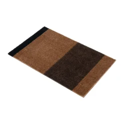 Tica copenhagen Felpudos<Felpudo Stripes horizontal, Cognac-dark brown-black, 40x60 cm MarrónNegro