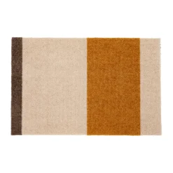Tica copenhagen Felpudo Stripes horizontal, Ivory-dijon-brown, 40x60 cm BeigeNaranja Best