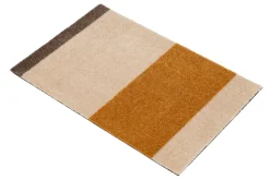 Tica copenhagen Felpudo Stripes horizontal, Ivory-dijon-brown, 40x60 cm BeigeNaranja Best