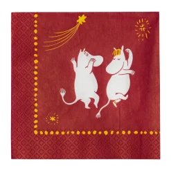 Moomin Arabia Servilletas De Papel<Festive Moments servilleta de papel Mumin 33x33 cm, Paquete de 20 Rojo