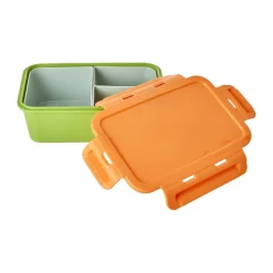 RICE Fiambrera con 3 compartimientos , Verde Outlet