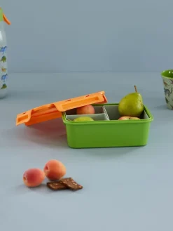 RICE Fiambrera con 3 compartimientos , Verde Outlet