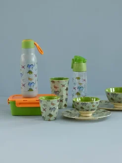 RICE Fiambrera con 3 compartimientos , Verde Outlet