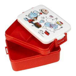 Rätt Start Recipientes Para Alimentos<Fiambrera Mumin Lilla My 8x18,5 cm, Blanco- Rojo
