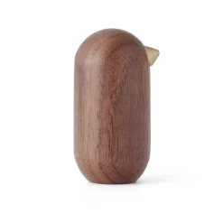 Normann Copenhagen Figuras Decorativas De Madera<Figura Little Bird nogal, 5 cm Marrón