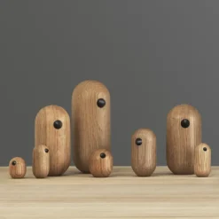 Normann Copenhagen Figuras Decorativas De Madera<Figura Little Bird, roble, 10 cm Beige
