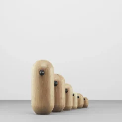 Normann Copenhagen Figuras Decorativas De Madera<Figura Little Bird, roble, 5 cm Marrón