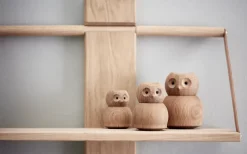 Andersen Furniture Figura madera Andersen Owl Small, Oak Marrón Online