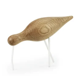 Normann Copenhagen Figura Shorebird roble-blanco, grande MarrónBlanco Best