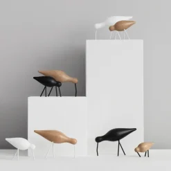 Normann Copenhagen Figura Shorebird roble-blanco, grande MarrónBlanco Best