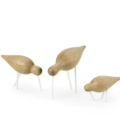 Normann Copenhagen Figura Shorebird roble-blanco, grande MarrónBlanco Best