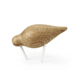 Normann Copenhagen Figuras Decorativas De Madera<Figura Shorebird roble-blanco, pequeña MarrónBlanco