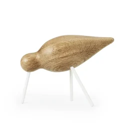 Normann Copenhagen Figuras Decorativas De Madera<Figura Shorebird roble-blanco, mediana MarrónBlanco