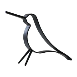 Cooee Design Figura Woody Bird grande, roble teñido de Negro New