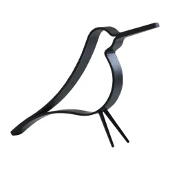 Cooee Design Figura Woody Bird pequeña, roble teñido de Negro New