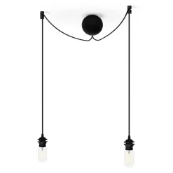 Umage Cables Y Suspensiones Para Lámparas<Florón de techo Cannonball con 2 cables, Negro