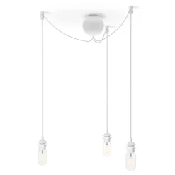 Umage Cables Y Suspensiones Para Lámparas<Florón de techo Cannonball con 3 cables, Blanco