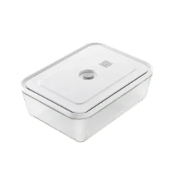 Zwilling Fresh & save fiambrera al vacío rectangular 2 L, Vidrio borosilicatado Gris New