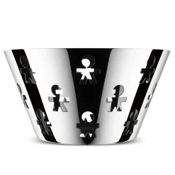 Alessi Fruteros<Frutero Girotondo alto, acero inoxidable GrisPlateado