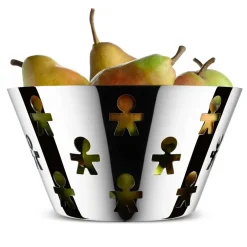 Alessi Fruteros<Frutero Girotondo alto, acero inoxidable GrisPlateado