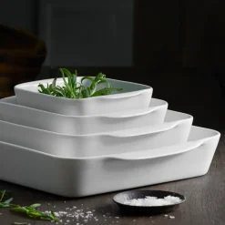 Pillivuyt Fuentes De Horno<Fuente de servir cuadrada , , 14x14 cm Blanco