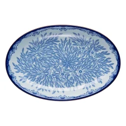 Rörstrand Bandejas Y Fuentes De Servir<Fuente de servir Ostindia Floris ovalada, 22x33 cm BlancoAzul