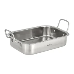 Nordwik Fuente para horno con asas , 27 cm Plateado Outlet
