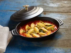 STAUB Fuentes De Horno<Fuente para horno de hierro fundido con tapa ovalada 23 cm, Negro
