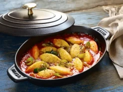 STAUB Fuentes De Horno<Fuente para horno de hierro fundido con tapa ovalada 23 cm, Negro