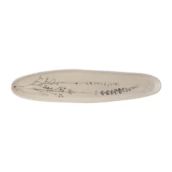 Bloomingville Fuente para servir Bea 8x35,5 cm, Natur Beige