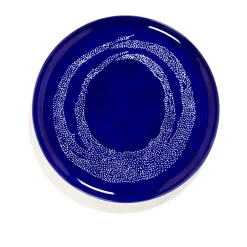 Serax Fuente para servir Ottolenghi Feast Ø35 cm, Dark blue dots-white Azul Sale