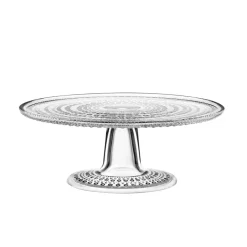 Iittala Fuente para tarta Kastehelmi Ø24 cm, Transparente New