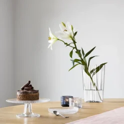 Iittala Fuente para tarta Kastehelmi Ø24 cm, Transparente New