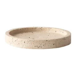 Tell Me More Fuente travertine, Ø15 cm Beige Clearance