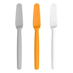 Fiskars Functional Form 3 Cuchillos de mantequilla, gris-naranja-blanco Multi Online