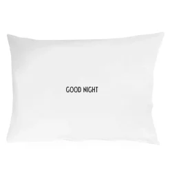 Design Letters Funda de almohada 70x50 cm, K Blanco New