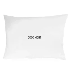 Design Letters Funda de almohada 70x50 cm, N Blanco Outlet