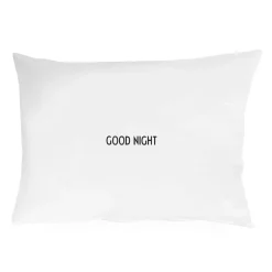 Design Letters Funda de almohada 70x50 cm, L Blanco
