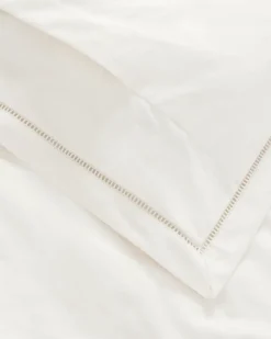 Garbo&Friends Funda de almohada Pearl Ladder Lace, 50x90 cm Blanco New