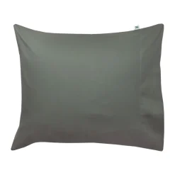 Mille Notti Funda de almohada Satina plain, , 50x60 cm Verde New