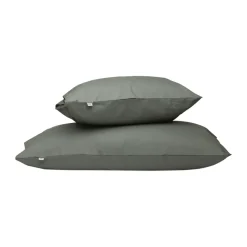 Mille Notti Funda de almohada Satina plain, , 50x60 cm Verde New